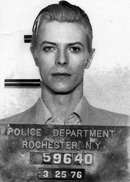 David Bowie Mugshot