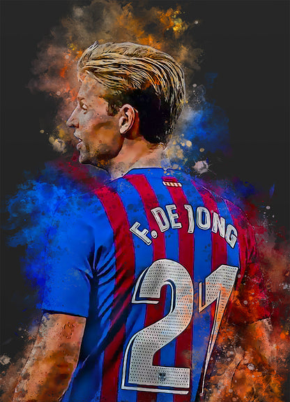 Affiche de football Frenkie de Jong Football