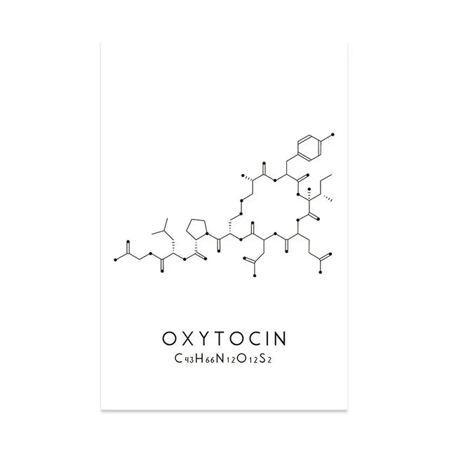 Molekül Chemische Dopamin Serotonin Molekulare Formel Chemie Wissenschaft Wand Kunst Leinwand Malerei Wohnzimmer Dekorative Poster