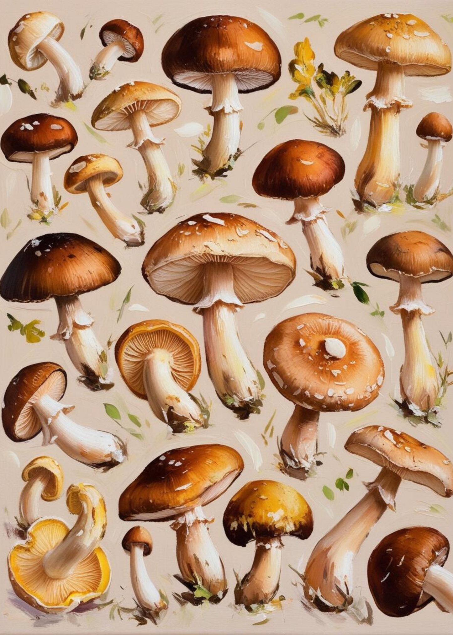 Diverse Mix of Mushrooms