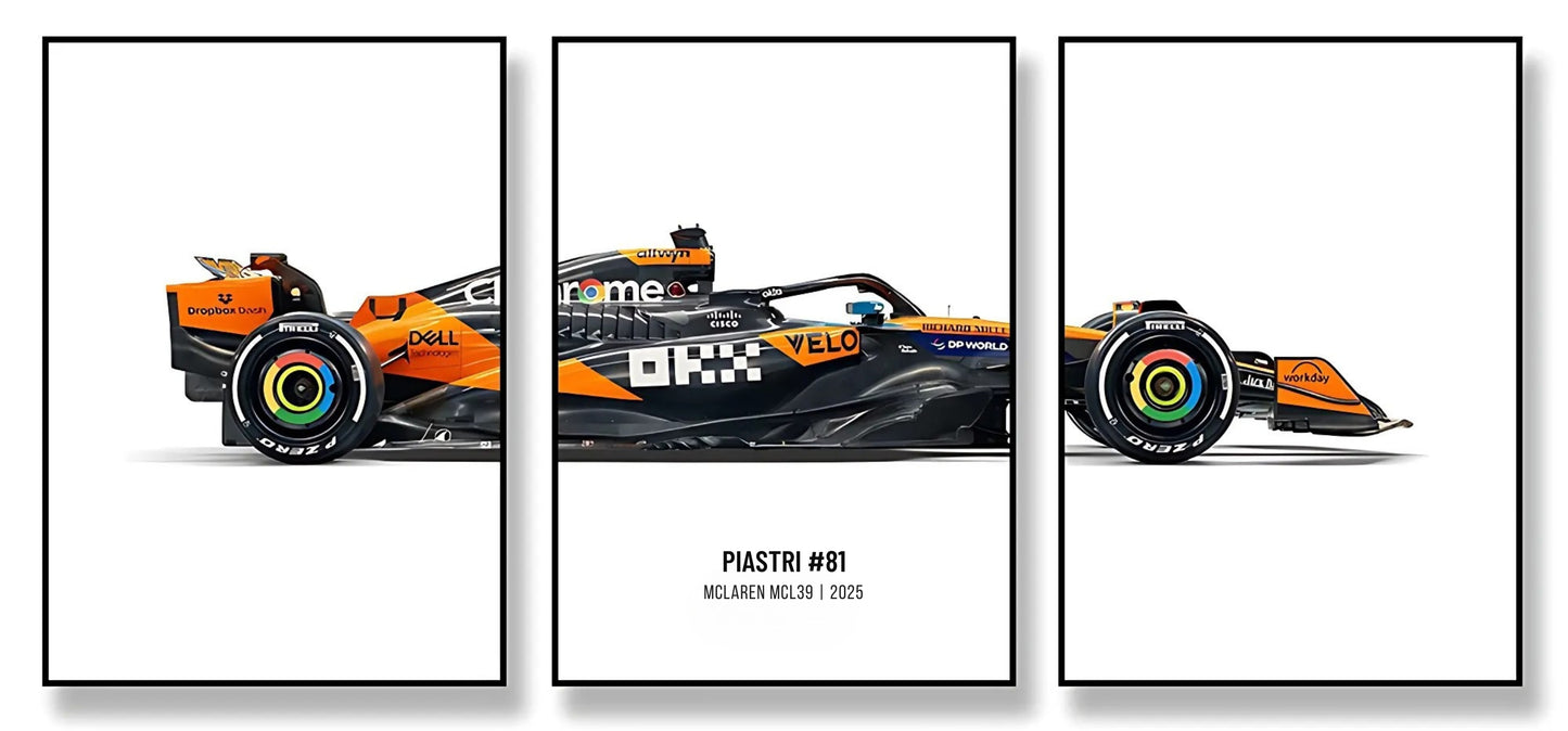 Oscar Piastri McLaren MCL39 2025 | Triple Panel | Collector's Edition