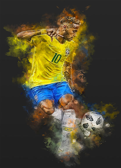 Neymar Jr Football Soccer poster