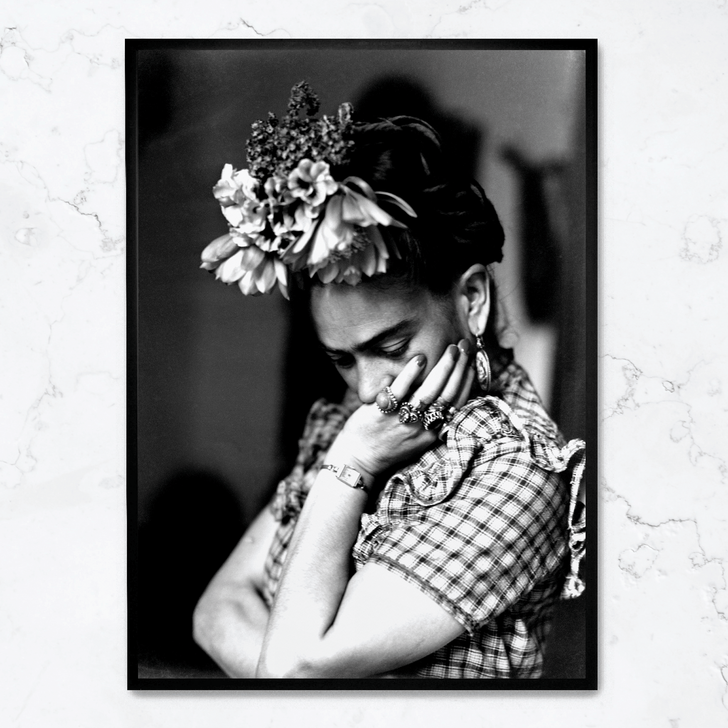 Frida Kahlo With Flowers