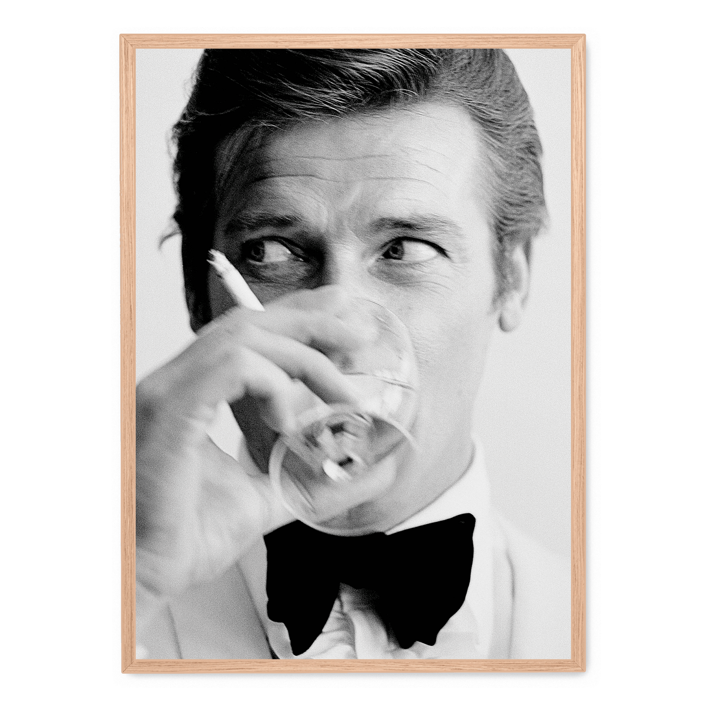 Roger Moore Drinking