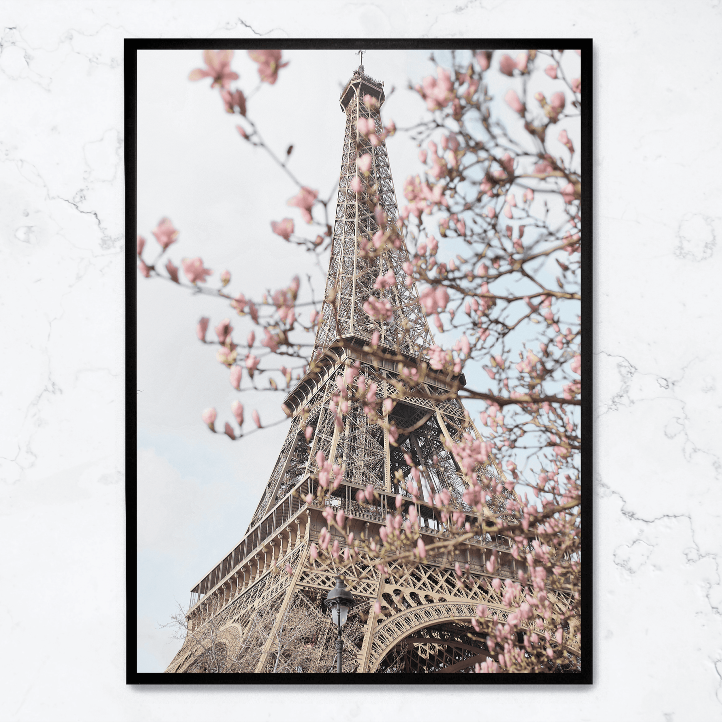 The Eiffel Tower With Flowers