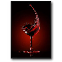 Moderner Rotwein | Abstrakter Spritzer
