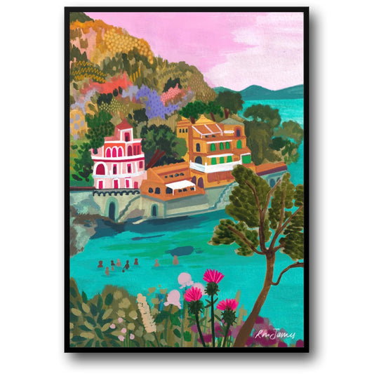 abstract india landscape poster