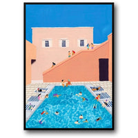 Nachmittag am Pool | Pastellkunst | Entspannende Stimmung