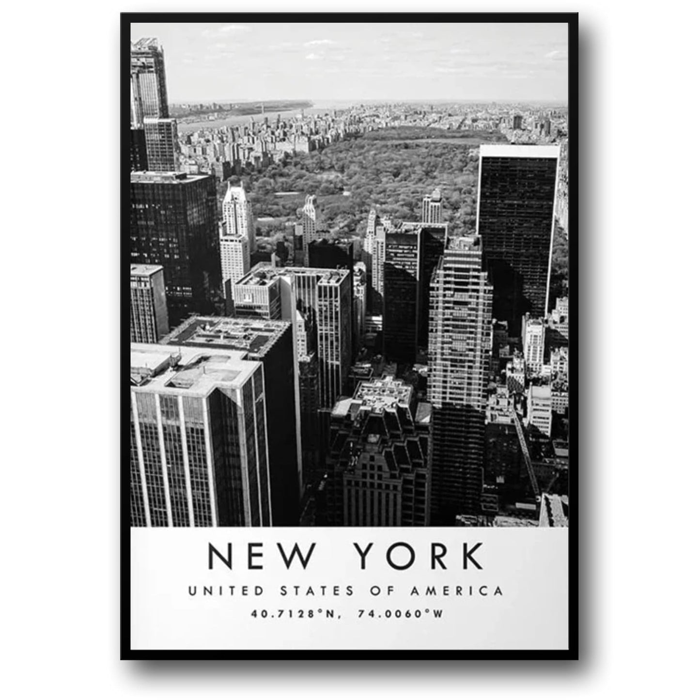Skyline Poster | New York City Urban Scene | Stunning Wall Art | USA Cityscape | Contemporary Home Decor