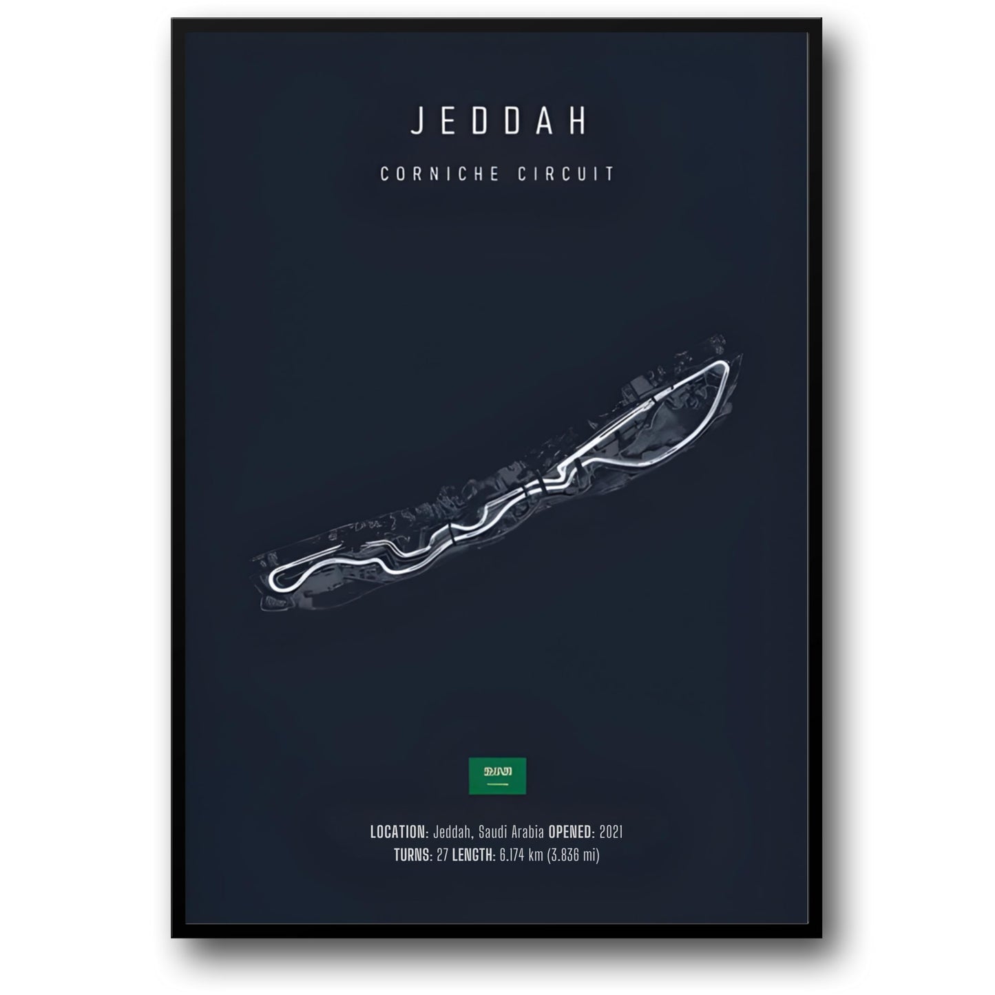 Jeddah Straatcircuit | F1 Circuitindeling
