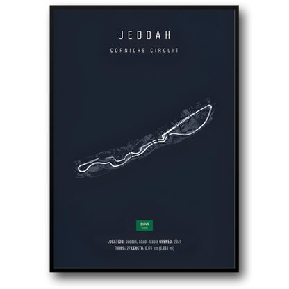 Jeddah Straatcircuit | F1 Circuitindeling