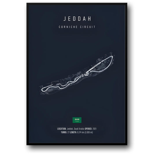 Jeddah Straatcircuit | F1 Circuitindeling