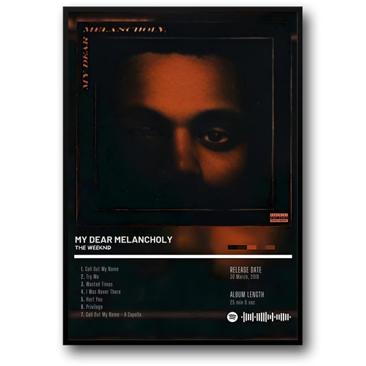 The Weeknd | My Dear Melancholy | Iconische Rap Album Kunst