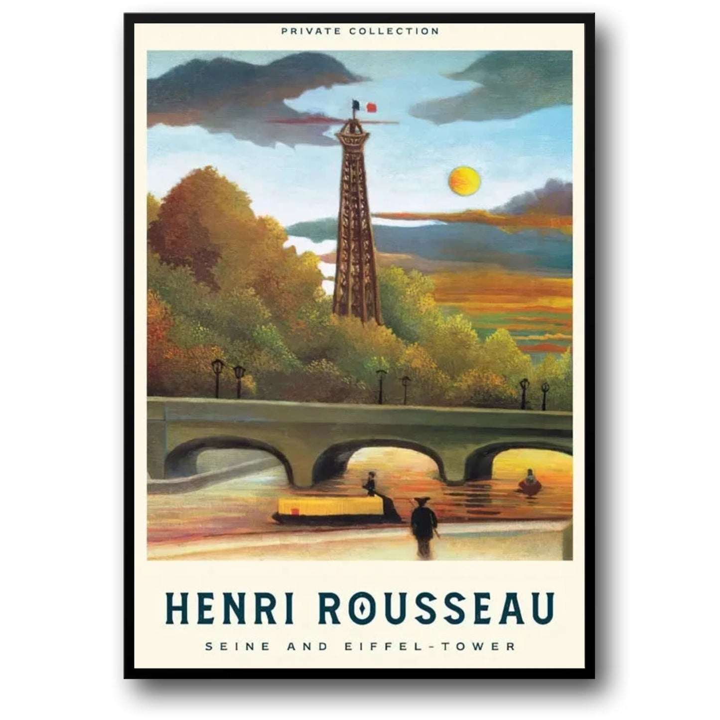 Eiffel Tower by the Seine | Henri Rousseau Scenic Art