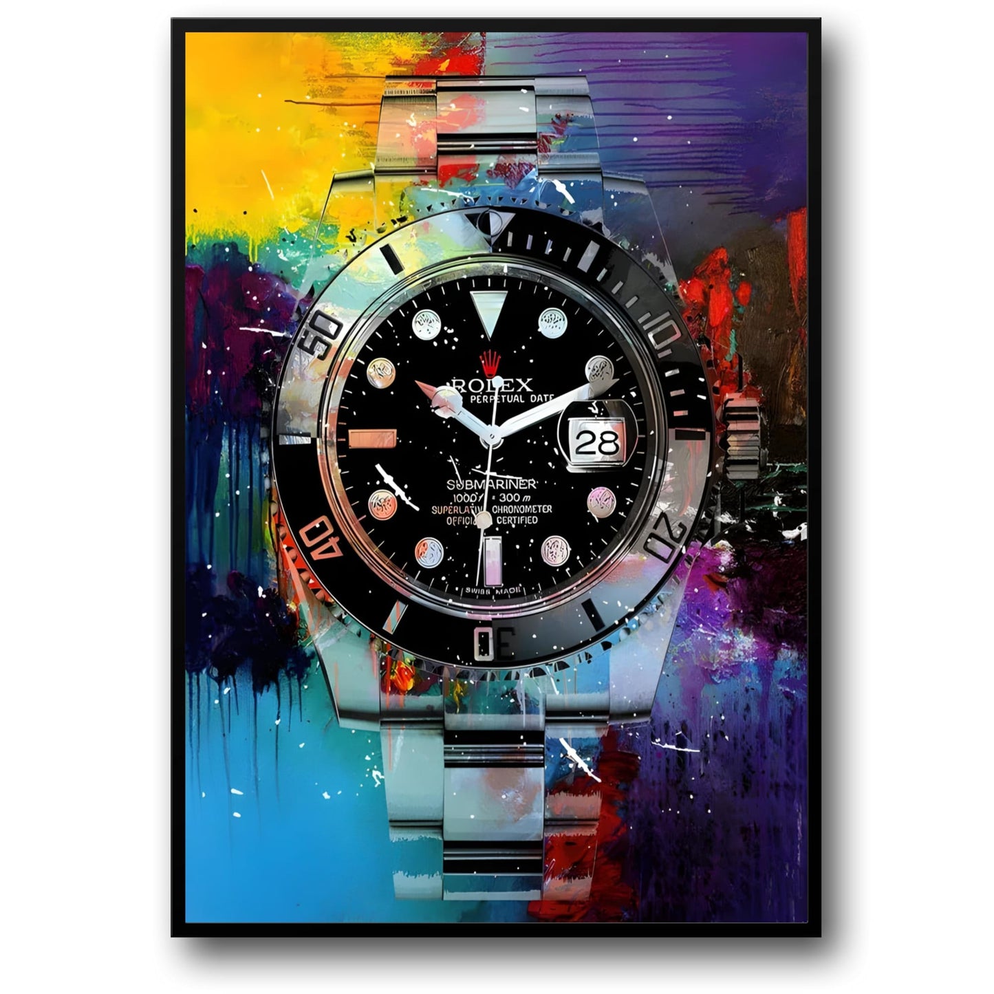 Rolex Submariner | Zwarte Graffiti Kunst