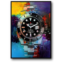 Rolex Submariner | Schwarze Graffiti | Uhrenkunst