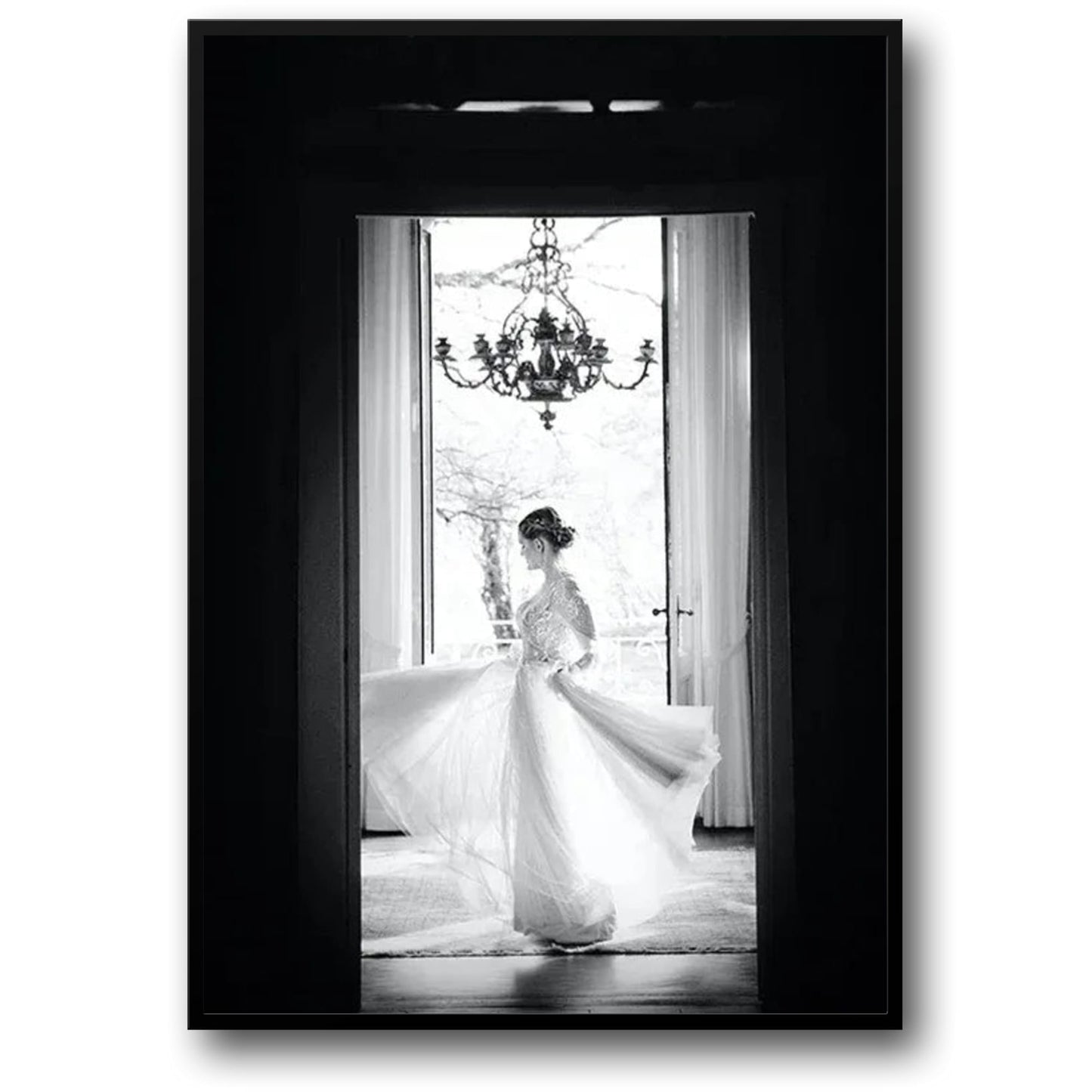 Opulent Entrance | Elegance in the Threshold Poster | Sophisticated Visual Artwork | Home Decor