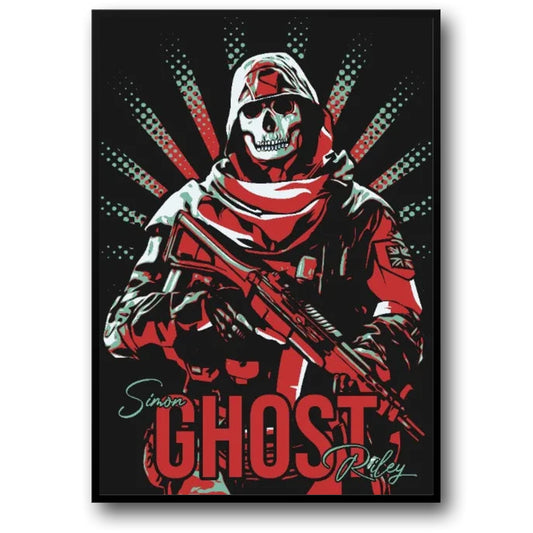 Ghost - Call of Duty | Game Kunst Canvas