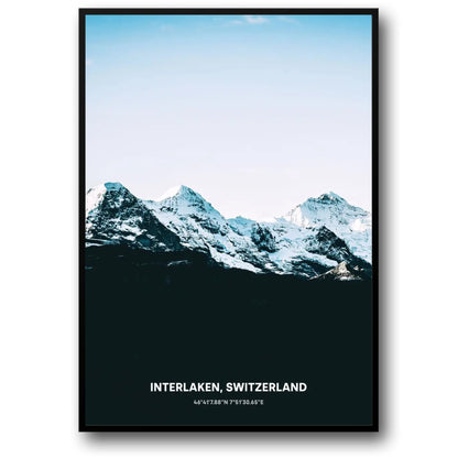 Interlaken Winter Landscape | Rugged Mountain Ranges