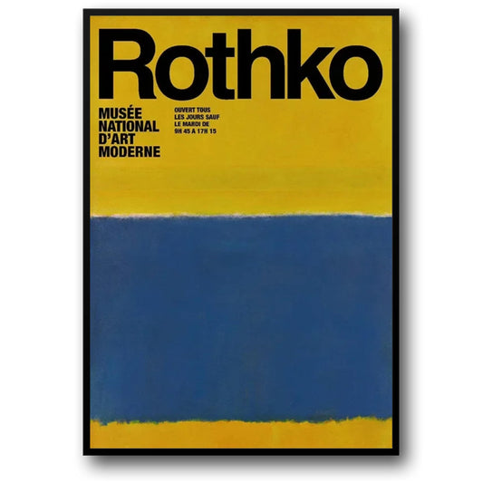 Mark Rothko | Abstraktes Blau auf Gelb