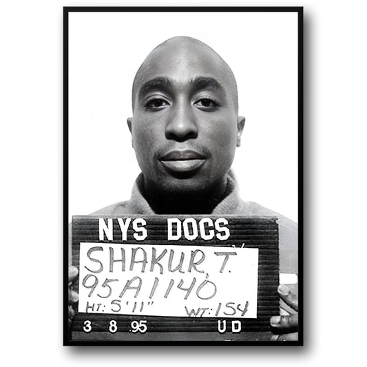 Tupac Shakur Mugshot | Vintage Hip Hop