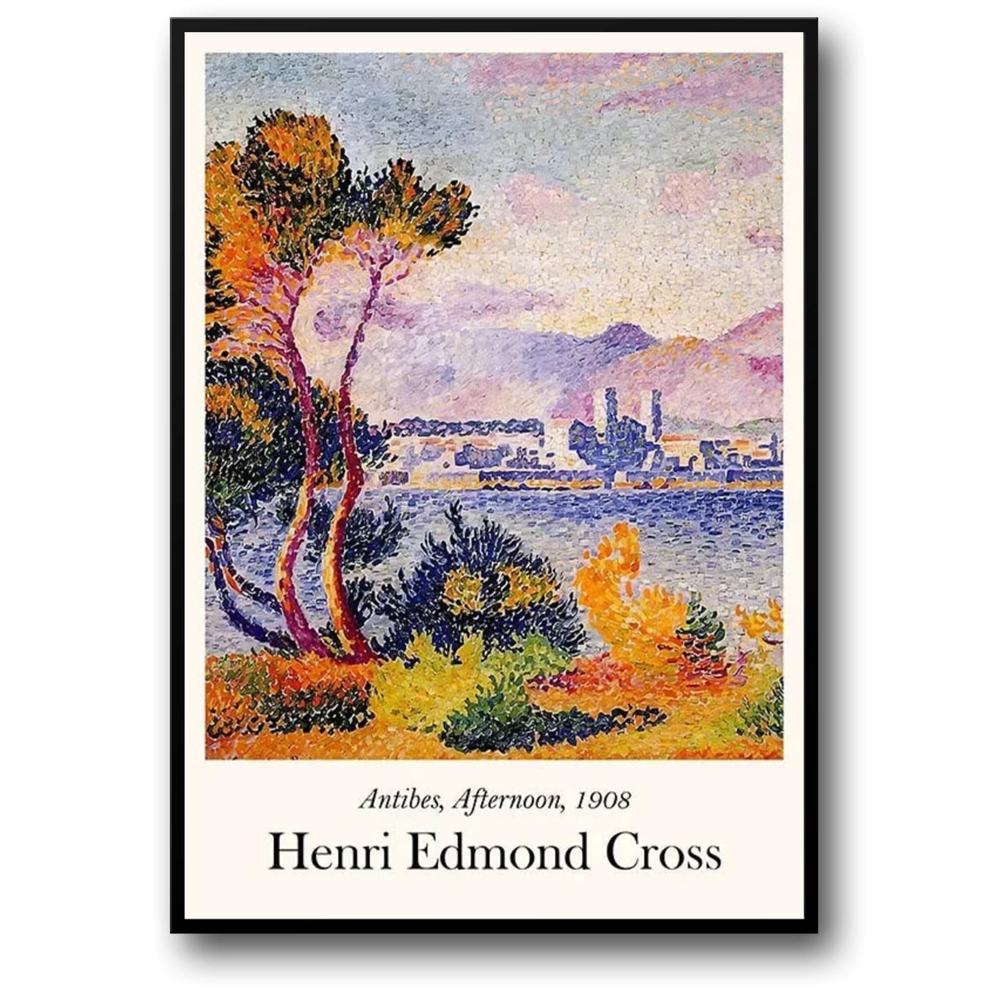 Henri Edmond Cross | Antibes Afternoon Art Poster | Artistic Decor | Home Wall Decoration