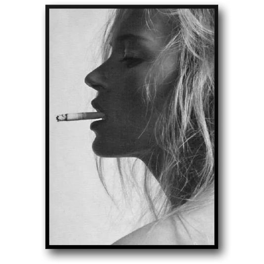 Kate Moss Roken | Supermodel Kunst