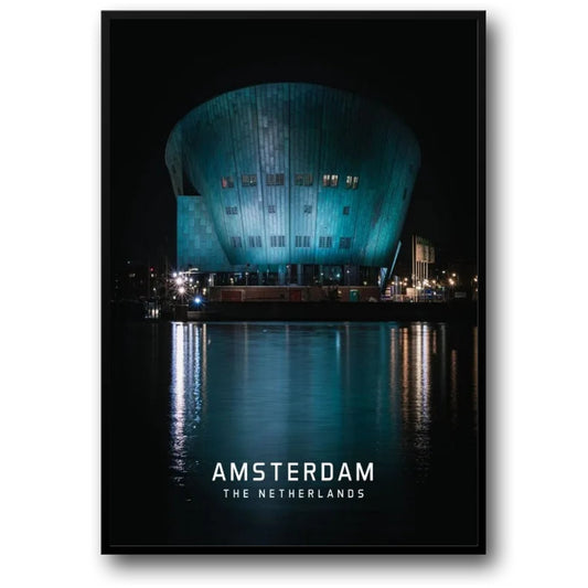 Amsterdam Nemo Poster | Scenic View | European Cityscape | Home Decor | Wall Art | Dutch Architecture | Travel Poster