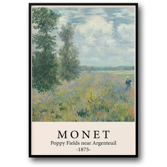 Claude Monet | Klaprozenvelden 1875 | Impressionistische Kunst