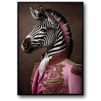 Royal Punk Zebra | Tierkunst