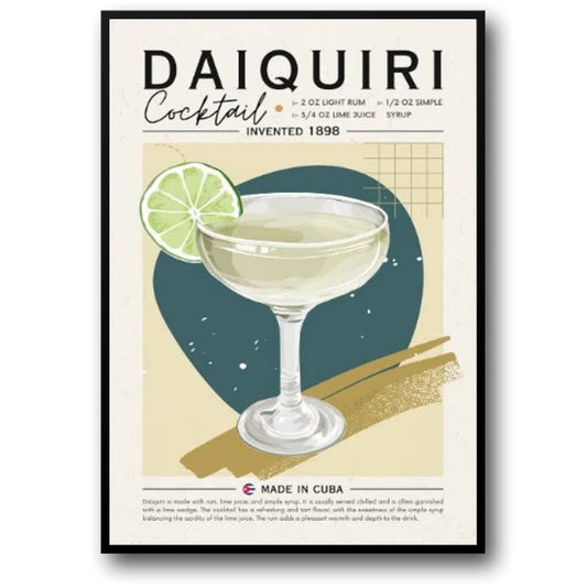 Daiquiri-Rezept | Farbenfrohe Cocktailkunst