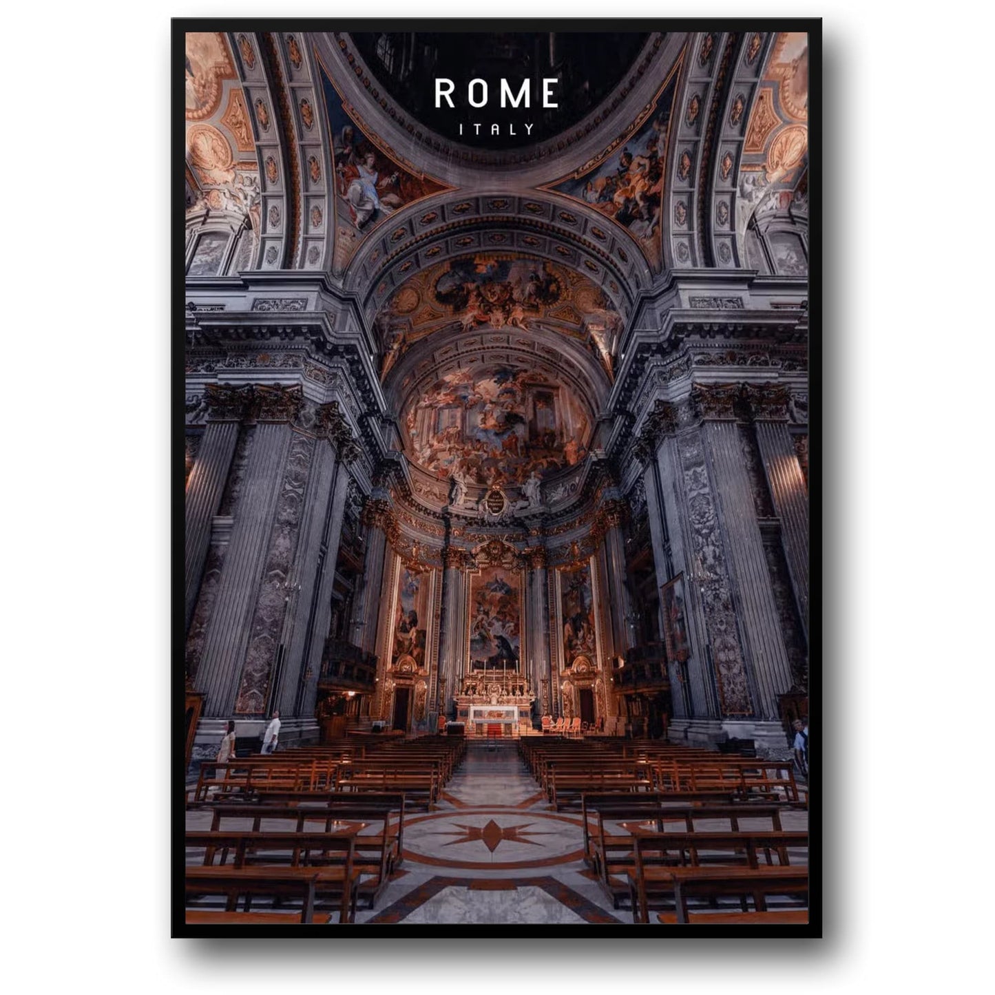 Petersdom | Rom | Italien | Bewundern Sie die künstlerische Pracht | Entdecken Sie die Wunder des Vatikans | Majestätische Rom-Poster