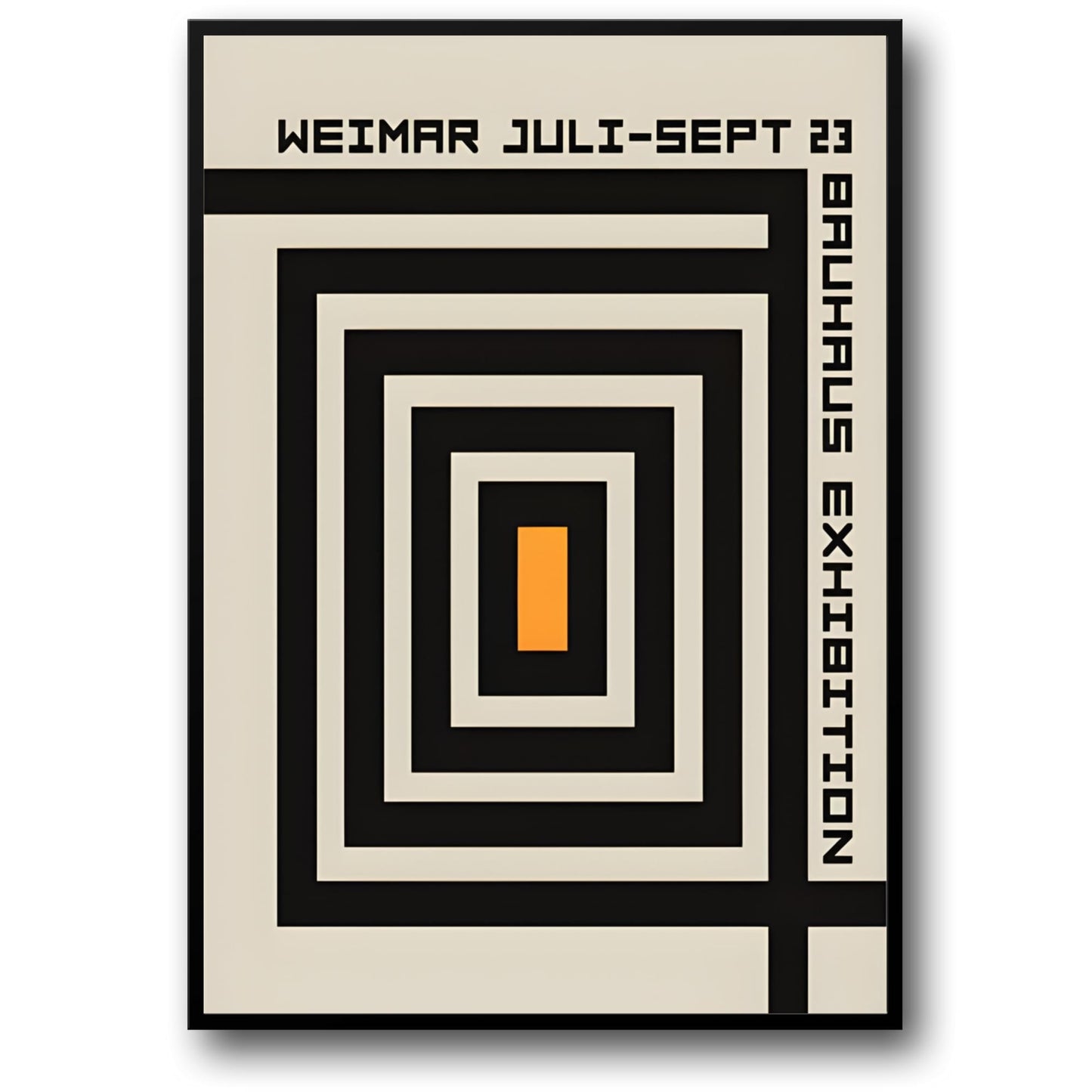 Bauhaus Moderne Geometrie | Levendig Minimalistisch Abstract