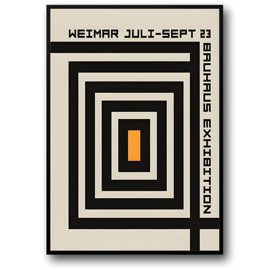 Bauhaus Moderne Geometrie | Levendig Minimalistisch Abstract