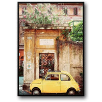 Gelber Fiat 500 | Italienische Oldtimer-Szene