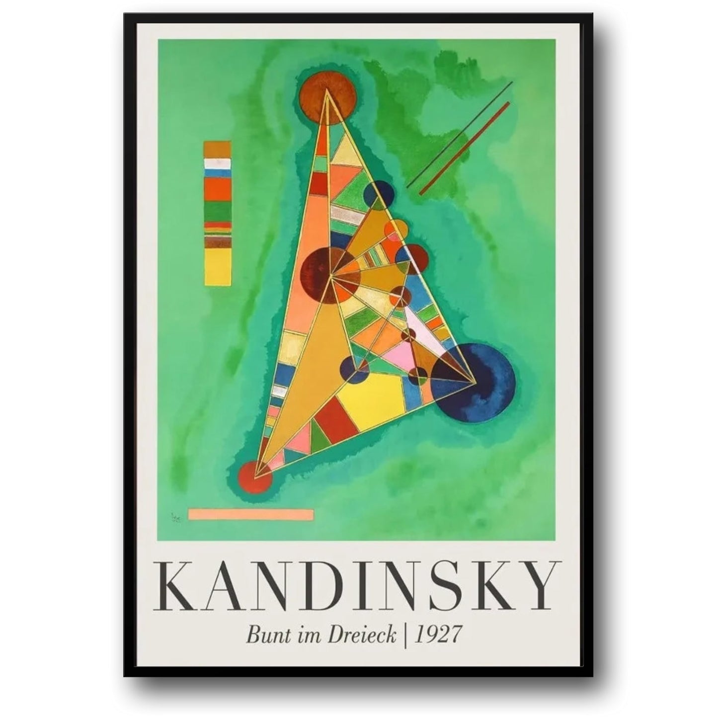 Bunt im Dreieck | Wassily Kandinsky | 1927 | Modern Art Exhibition Poster