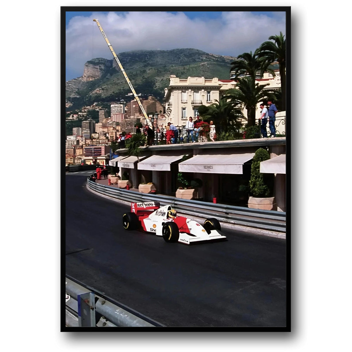 Monaco Grand Prix | Ayrton Senna | McLaren MP4/8 – Wall Of Art Studio
