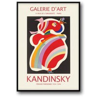 Die rote Form | Abstrakte Kunst Kandinskys | Lebendige Darstellung