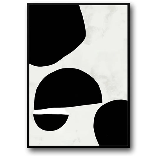 Echoes in Black | Artistic Wall Decor | Modern Graphic Poster for Home & Office | High-Quality Print