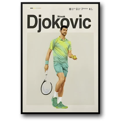 Tennislegendes | Novak Djokovic | Moderne Esthetiek