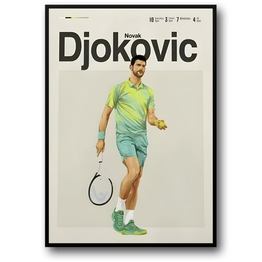 Tennislegendes | Novak Djokovic | Moderne Esthetiek