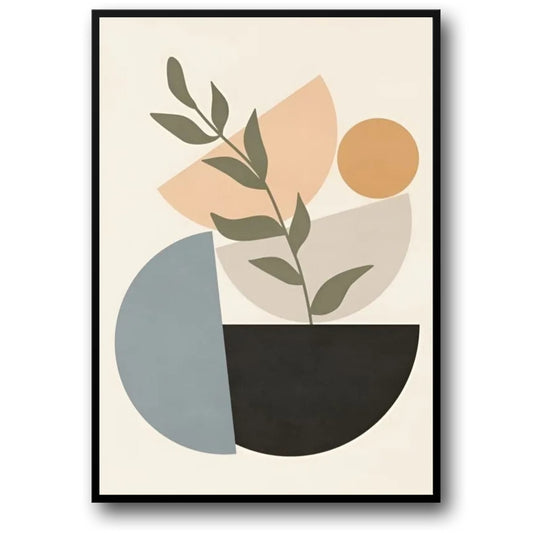 Essence of Balance Poster | Home & Garden Decor | Tranquil Artwork | Modern Visual Art | Serene Wall Decor