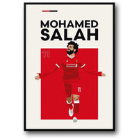 Mohamed Salah | Fußballstar-Kunstwerk