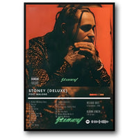 Post Malone | Stoney Deluxe Albumcover | Hip-Hop-Dekor