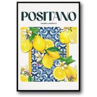 La Dolce Vita | Positano-Zitronen | Mediterrane Kunst