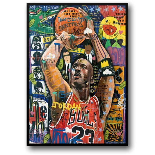 Michael Jordan | Chicago Bulls Graffiti Muurschildering