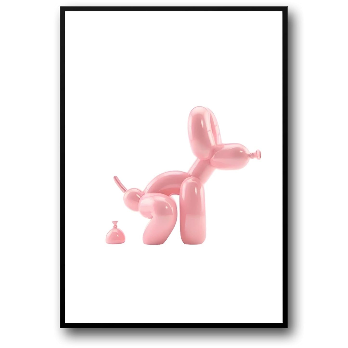 Abstract Balloon Dog | Pop Art | Modern Bathroom Decor