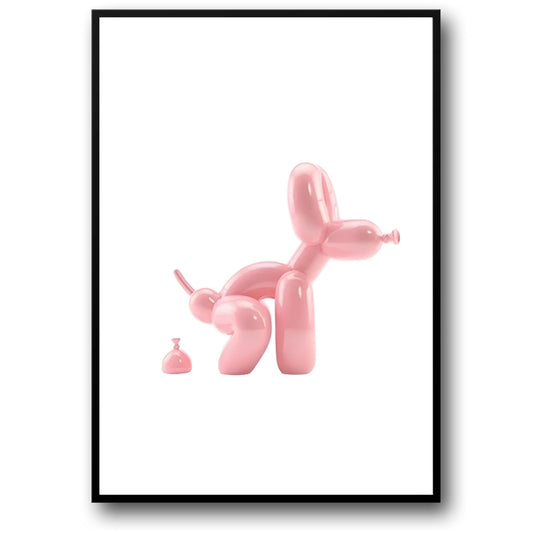 Abstracte Ballon Hond | Pop Art | Moderne Badkamer Decor
