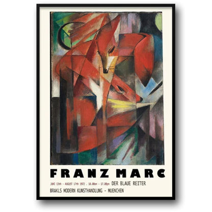 Franz Marc | De Vossen | Levendige Wilde Dieren Kunst