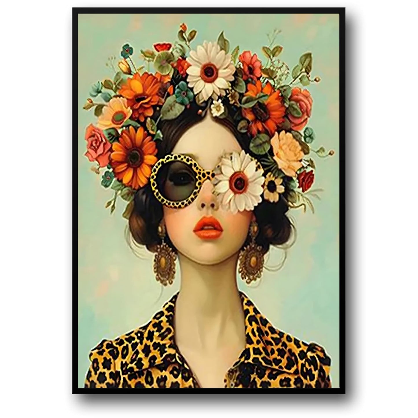 Blossoming Gaze | Floral Portrait